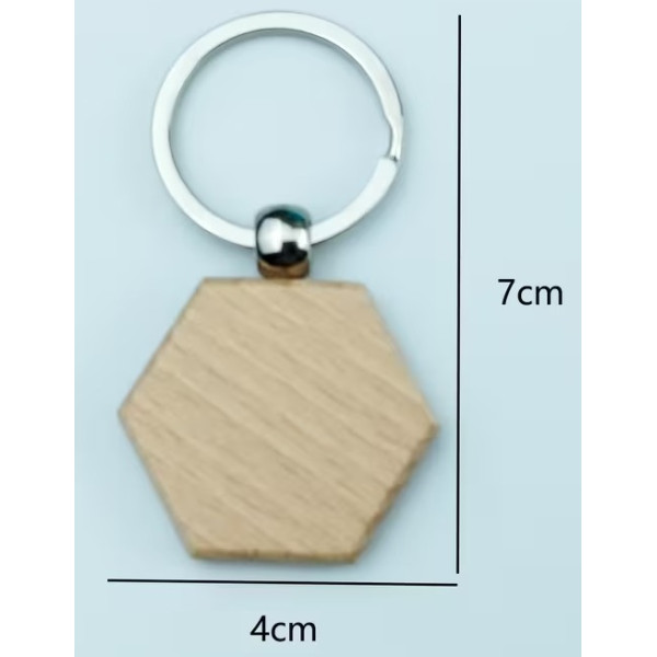 Porte Clés en Bois en Forme de Piste à Personnaliser .