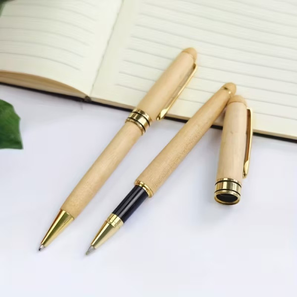 Coffret cadeau deux stylos en bois à personnaliser – Élégant & Unique