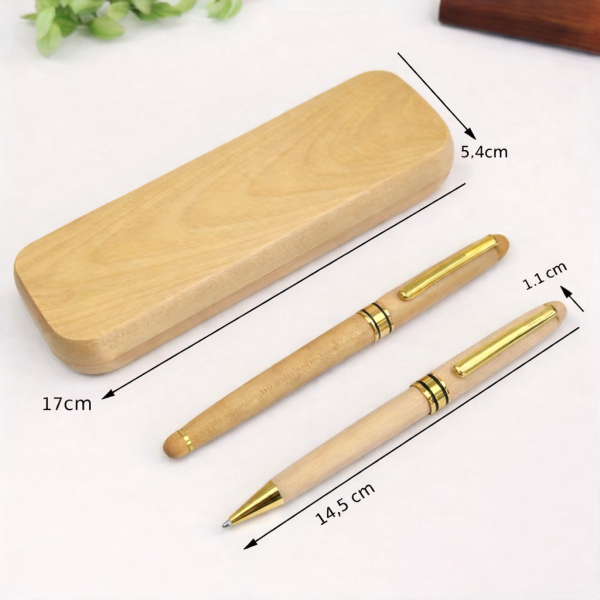 Coffret cadeau deux stylos en bois à personnaliser – Élégant & Unique