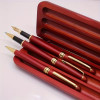 Coffret trio de stylos en bois de rose personnalisable – Cadeau élégant