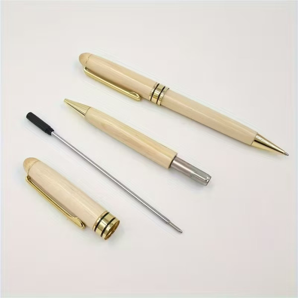 Coffret duo de stylos de bureau en bois personnalisable avec support