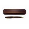 Stylo à bille en bois couleur noyer avec coffret personnalisable – Cadeau élégant gravé