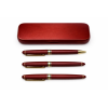 Coffret trio de stylos en bois de rose personnalisable – Cadeau élégant
