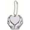 Pendentif main tenant un cœur personnalisable – Photo et message par sublimation