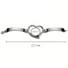 Bracelet cœur personnalisable par sublimation – Photo, prénom ou message