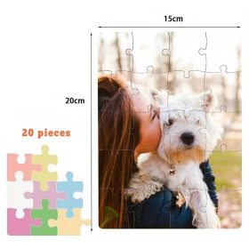 Puzzle 20 pièces personnalisable par sublimation – Photo et souvenir en couleur
