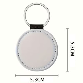 Porte-clés rond personnalisable par sublimation – Photo et souvenir en couleur