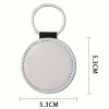 Porte-clés rond personnalisable par sublimation – Photo et souvenir en couleur