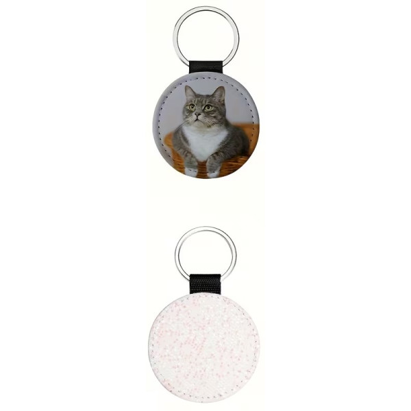 Porte-clés rond personnalisable par sublimation – Photo et souvenir en couleur