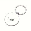 Porte-clés métallique rond personnalisable – Photo couleur et gravure laser
