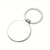 Porte-clés métallique rond personnalisable – Photo couleur et gravure laser