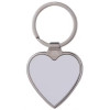 Porte-clés métallique cœur personnalisable – Photo couleur et gravure laser