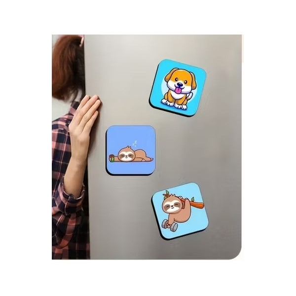 Magnet carré personnalisé 6x6 cm – Photo imprimée par sublimation