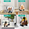 Cœur en pierre personnalisé 15x15 cm – Photo par sublimation