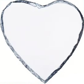 Cœur en pierre personnalisé 15x15 cm – Photo par sublimation