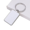 Porte-clés métallique rectangulaire personnalisable – Photo couleur et gravure laser