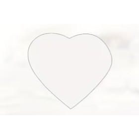 Magnet cœur personnalisable photo – Impression sublimation couleur