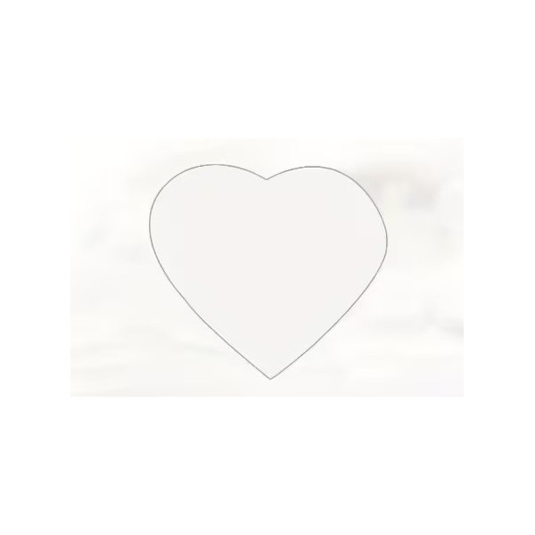 Magnet cœur personnalisable photo – Impression sublimation couleur