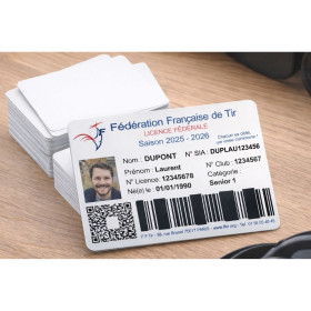Licence de tir couleur sur carte aluminium – Sublimation thermique