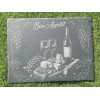 Planche ardoise 30x40 cm Bon Appétit – Plateau apéritif élégant