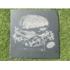 Planche ardoise 30x30 cm Hamburger – Plateau apéritif design original