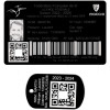 Gravure Laser Licence Tir Sportif FFTir + Porte-clé TAG Militaire Noir