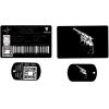 Gravure Laser Licence Tir Sportif FFTir + Porte clé TAG Militaire Noir
