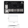 Gravure Laser Licence Tir Sportif FFTir - Carte Aluminium Personnalisé