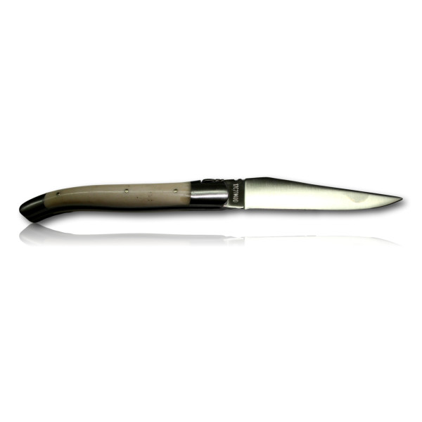 Couteau Laguiole en Aubrac Os de Vache - Personnalisation Gravure
