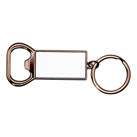 Porte-clés décapsuleur métal personnalisable par sublimation
