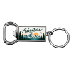 Porte-clés décapsuleur métal personnalisable par sublimation