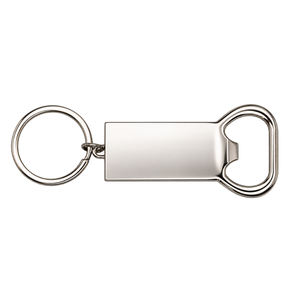 Porte-clés décapsuleur métal personnalisable par sublimation