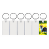 Porte-clés rectangulaire personnalisable par sublimation | Photo & logo