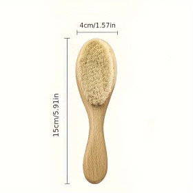 Brosse bébé en bois personnalisable à graver | Mère et bébé
