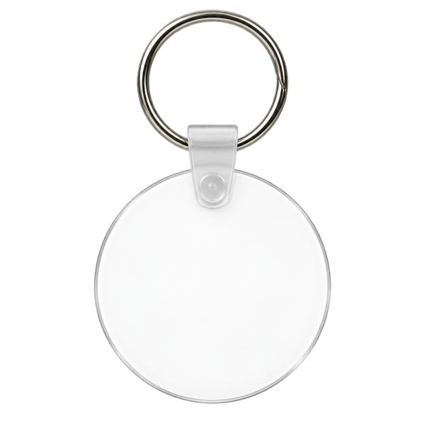 Porte-clés rond personnalisable par sublimation | Photo & logo