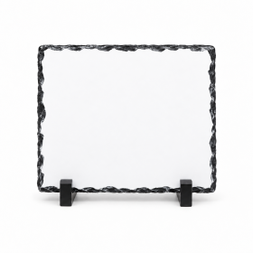 Plaque photo schiste sublimation 200 × 150 mm avec support