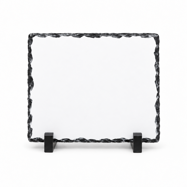 Plaque photo schiste sublimation 200 × 150 mm avec support
