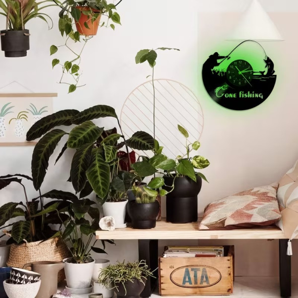 Horloge murale en vinyle décorative | Maison, bureau et cadeaux