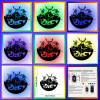 Horloge murale LED cerf et forêt en vinyle 30 cm | 7 couleurs