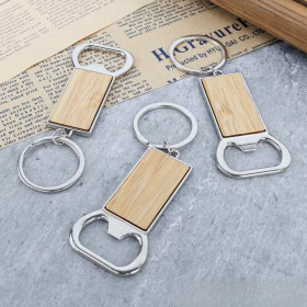 Porte-clés décapsuleur bois vierge à graver | DIY personnalisé