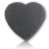 Sous-verre en Ardoise en Forme de Cœur 10 cm |Personnalisation Gravure