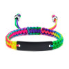 Bracelet à corde multicolore personnalisable - Coloré et Unique.