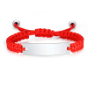 Bracelet à corde rouge personnalisable - Coloré et Unique.
