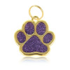 Collier violet or pour animaux de compagnie à personnaliser.