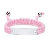 Bracelet à corde rose personnalisable - Élégant et Unique.