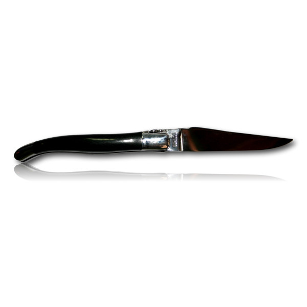 Couteau Laguiole en Aubrac Ebène - Personnalisation et Artisanat de Lu