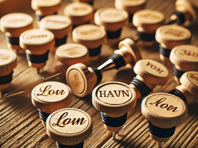 Bouchon de Bouteille en Bois à Personnaliser : Naturel et Élégant