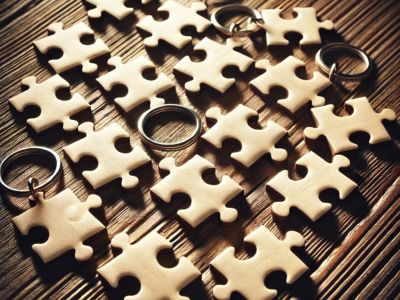 Porte-Clés Puzzle à Graver : Un Cadeau Symbolique et Unique