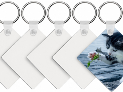 Porte-Clés Losange Personnalisable par Sublimation avec Photo ou Image