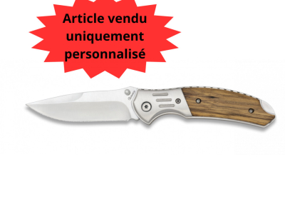 Couteau Pliant Zebra avec Lame de 8,5 cm 18518 à Personnaliser 
